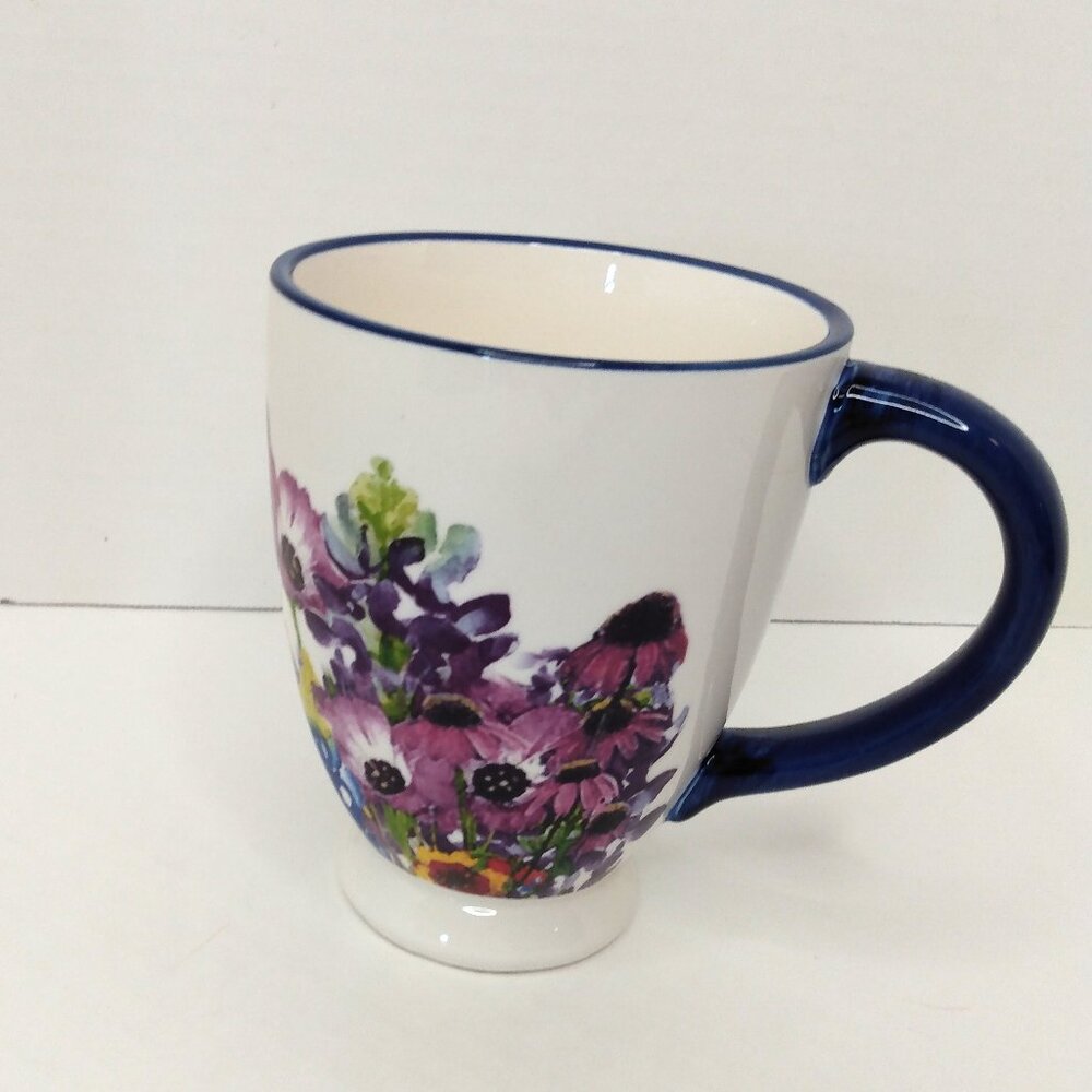 Bluebonnet Mug 18 oz Jumbo Oversized Floral Blue HEB Haven and Key Collection